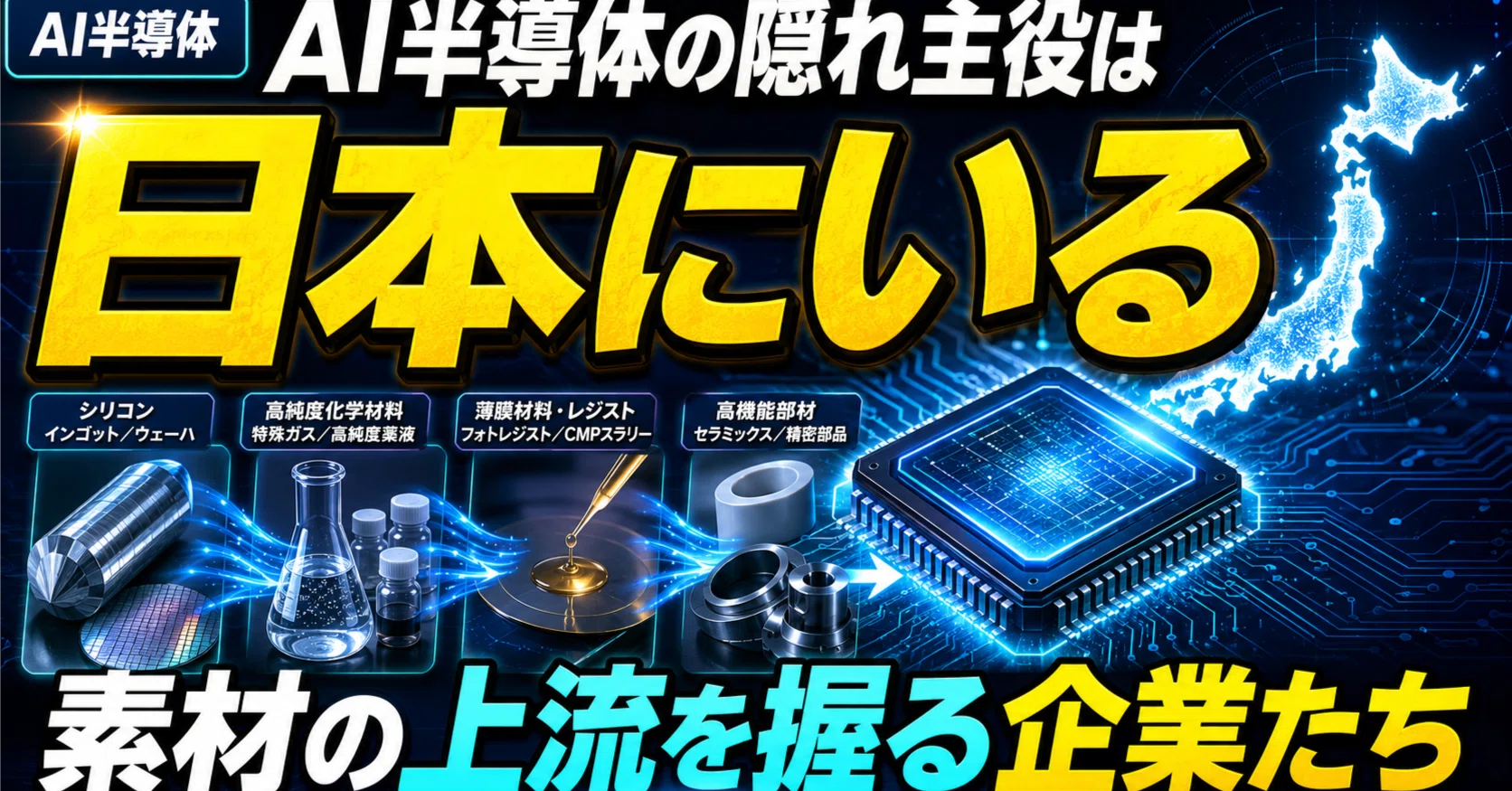 AI半導体の隠れ主役は日本にいる｜素材の上流を握る企業たち｜まる