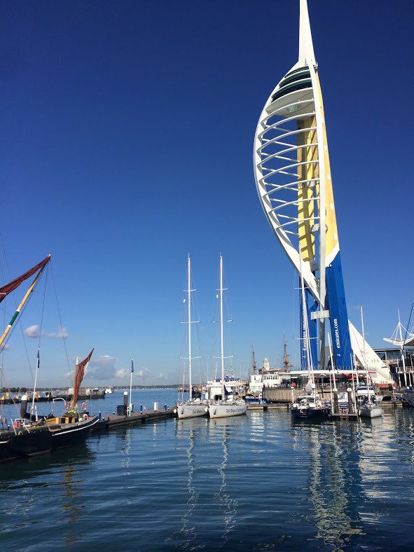Portsmouthのキレイな海の景色です。