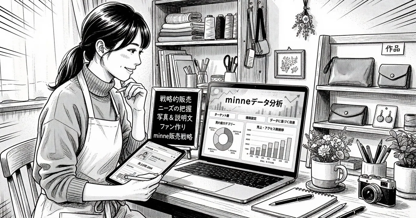 ハンドメイド作品は安くても、良いものでも、売れない時代。minneの