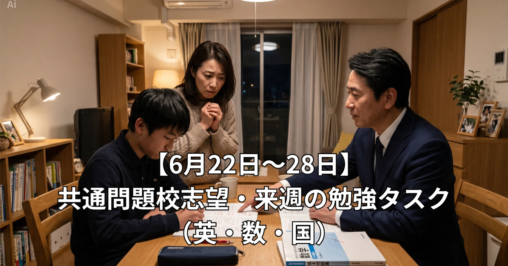 6月22日〜28日】共通問題校志望・来週の勉強タスク（英・数・国