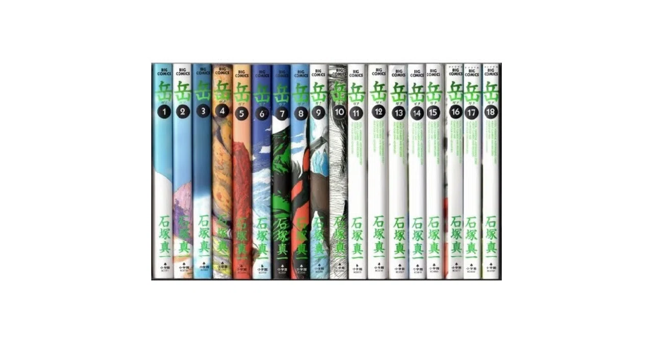 岳 18　全巻セット 送料無料 岳 ガク 1-18巻 登山 石塚真一 中古コミック マンガ 漫画
