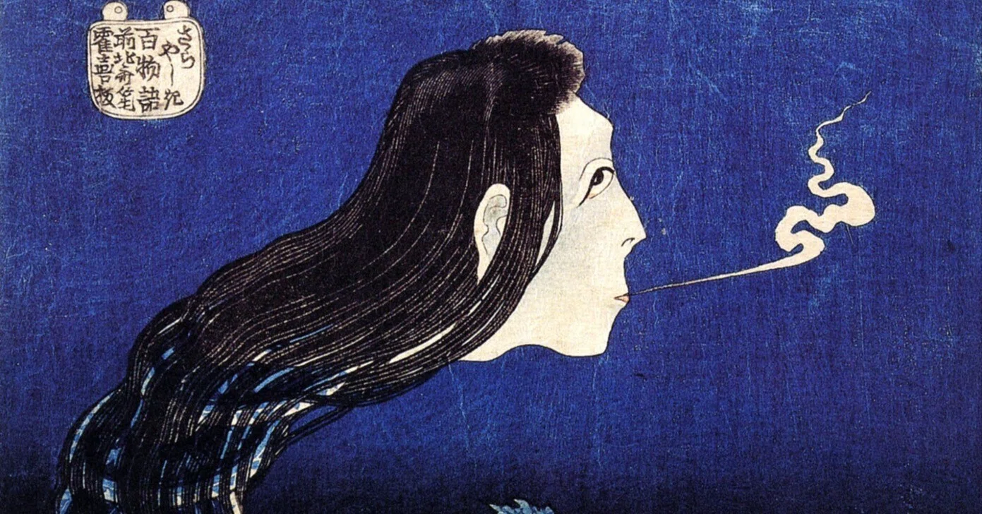 終わらない皿の呪い】葛飾北斎『百物語 さらやしき』。お菊の執念が皿