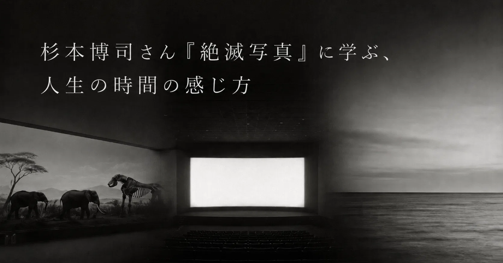 杉本博司さん「絶滅写真」に学ぶ、人生の時間の感じ方｜mutoteru