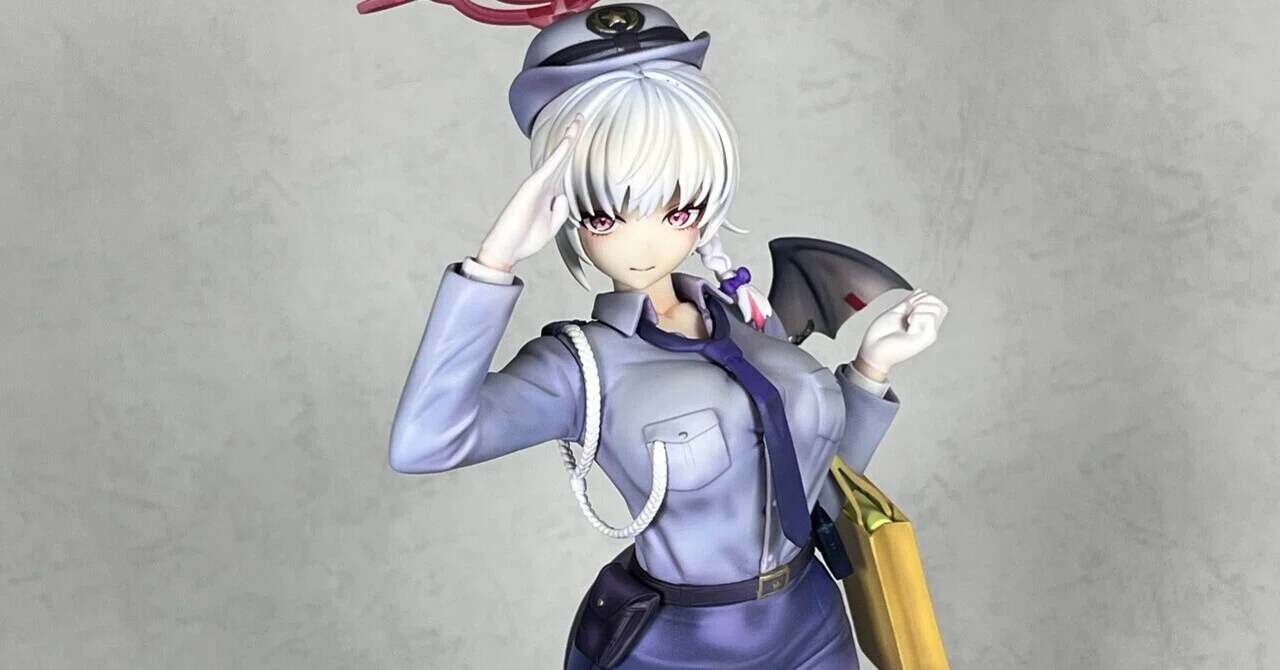 ガレージキット ブルーアーカイブ 黒舘ハルナ（警察服）制作｜お茶漬け