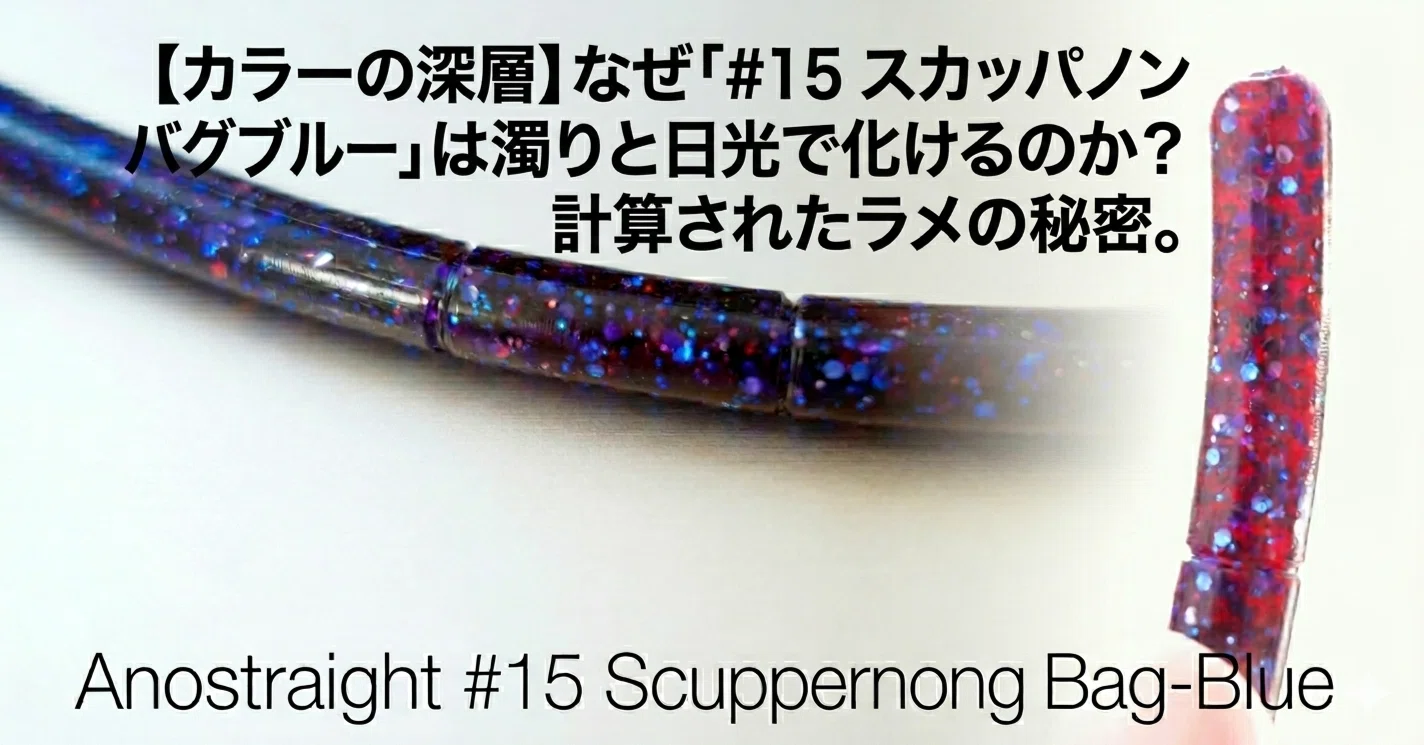 カラーの深層】なぜ「#15 スカッパノンバグブルー」は濁りと日光で