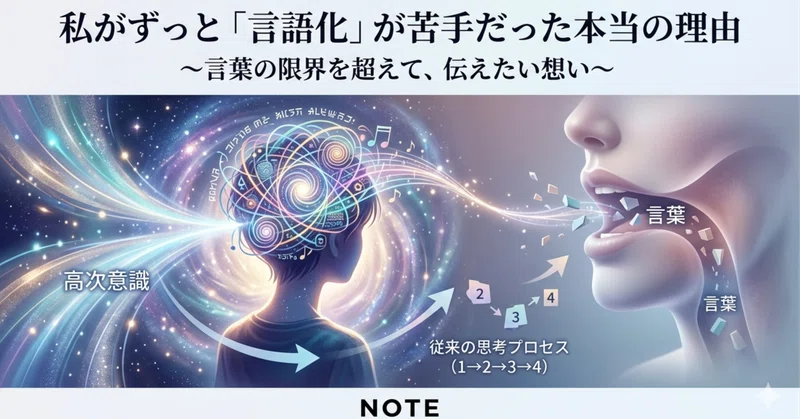 私がずっと「言語化」が苦手だった本当の理由。〜言葉の限界を超えて、伝えたい想い〜