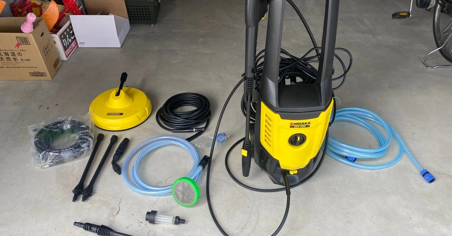 電気代ゼロで洗車できる！太陽光発電でヒダカ高圧洗浄機【HKN-2090】を