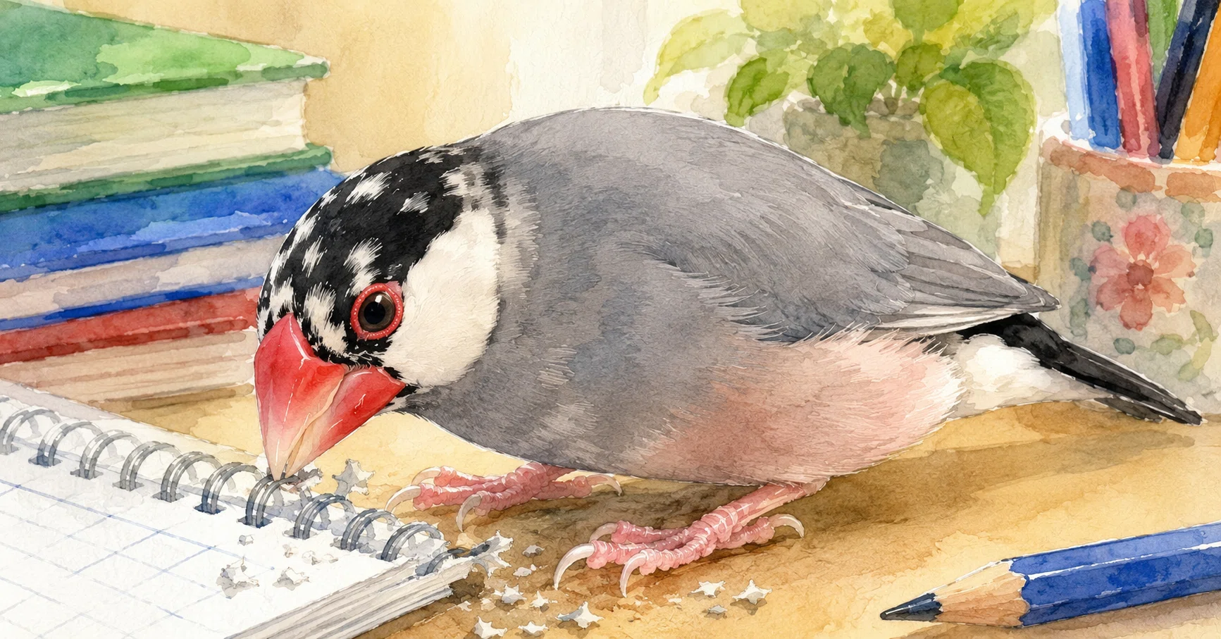 小鳥暮らし】わんぱく桜文鳥｜ひとり紅茶日和／小鳥暮らし