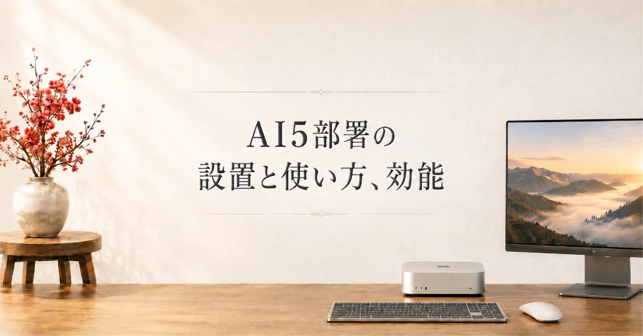 Difyすら使わない。テキストファイル連携だけで「5部署のAIエージェント」を自走させる組織化モデル