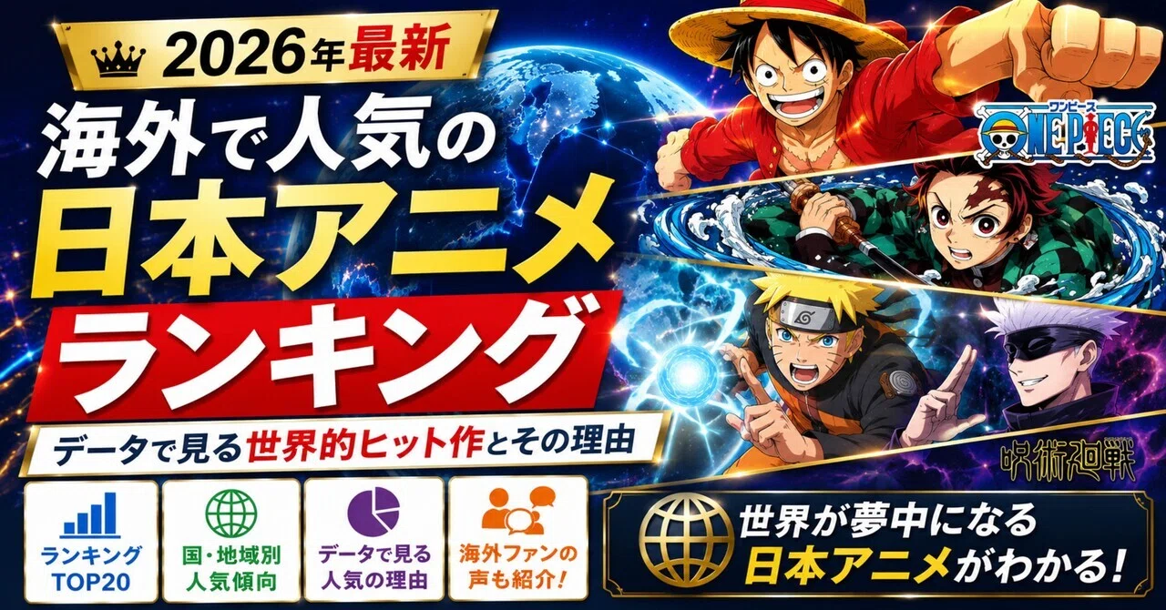 日本 の アニメ 海外 人気 ランキング