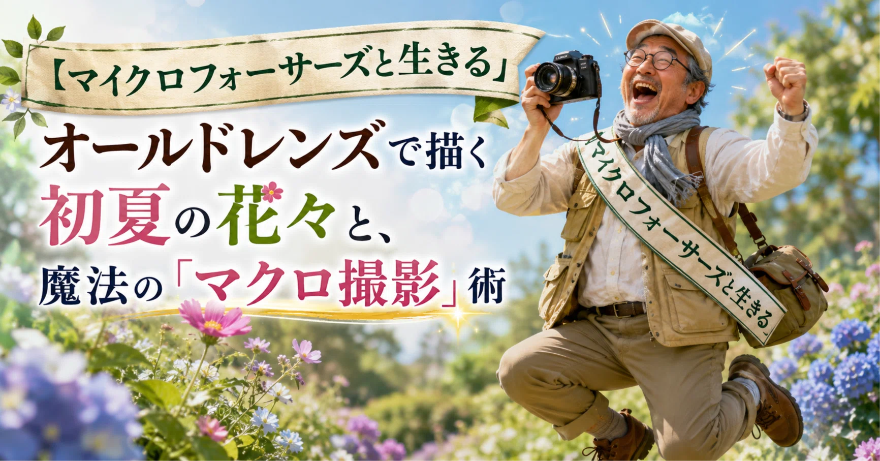マイクロフォーサーズで生きていく】オールドレンズで描く初夏の花々と