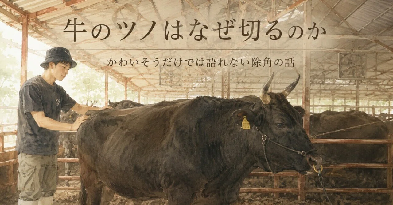 牛のツノはなぜ切るのか｜かわいそうだけでは語れない除角の話｜和牛