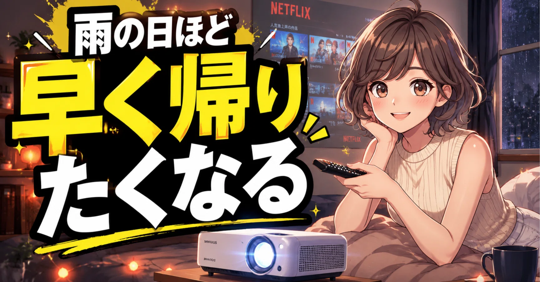 iWiMiUS S29レビュー】Netflix公式対応は本当？6畳ワンルームで1か月