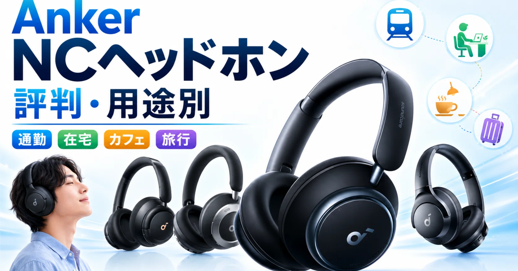 anker ヘッドホン ノイズキャンセリング｜評判と用途別｜Earphones