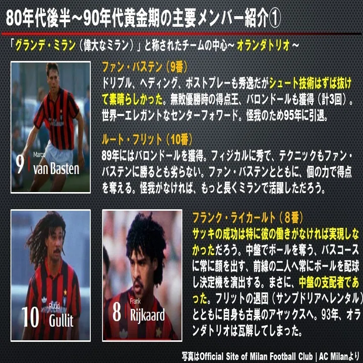 ACミラン91-96年まとめ！サッキやカペッロのミランを支えた名選手たち 