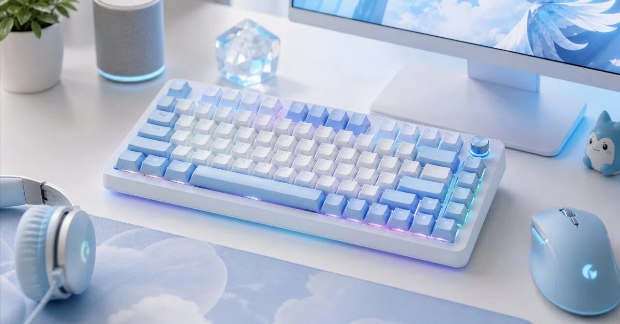 水色のゲーミングキーボードのおすすめ6選 ライトブルーでデスクを 