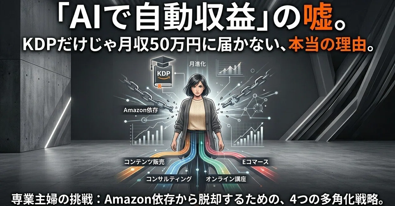 【KDP Multi-Channel Strategy】KDPだけでは月収50万円に届かない理由。私が挑む「利益最大化」の多角経営術｜吉田ねこ ...