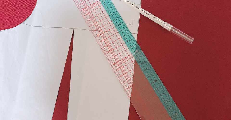 ダブルボタンベストの製図と作り方2 ののかすみれ Note
