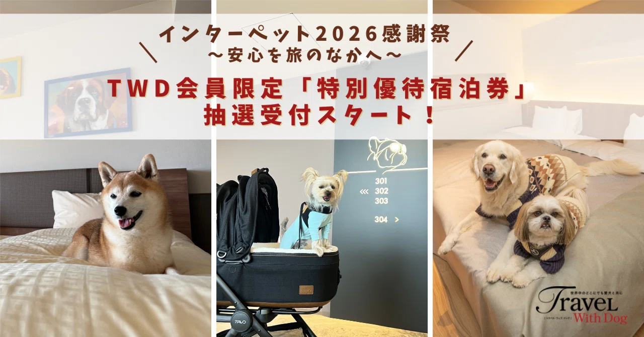 TWD会員限定】インターペット2026感謝祭 “特別優待宿泊券”抽選受付