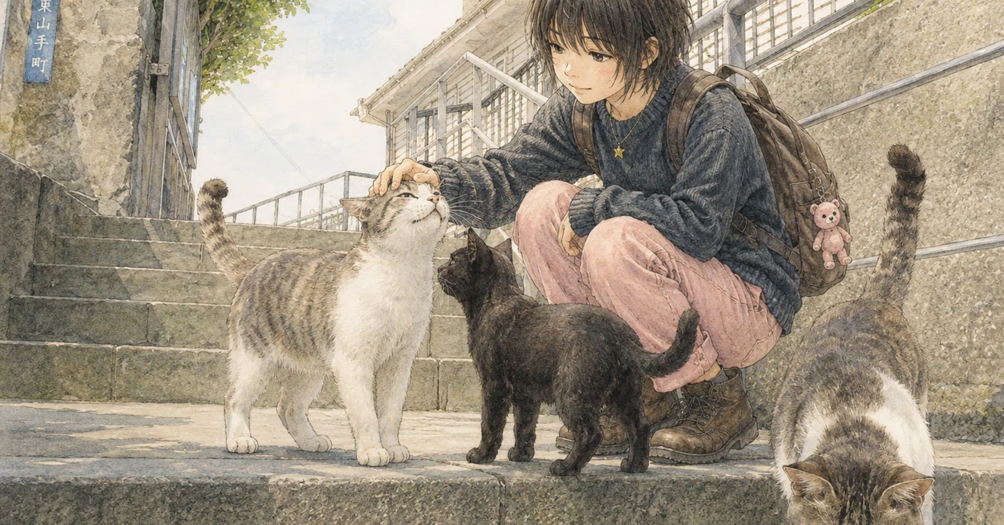 凛と旅する 長崎を歩く ～ 街ネコを愛でる｜江島 達也／アトリエ