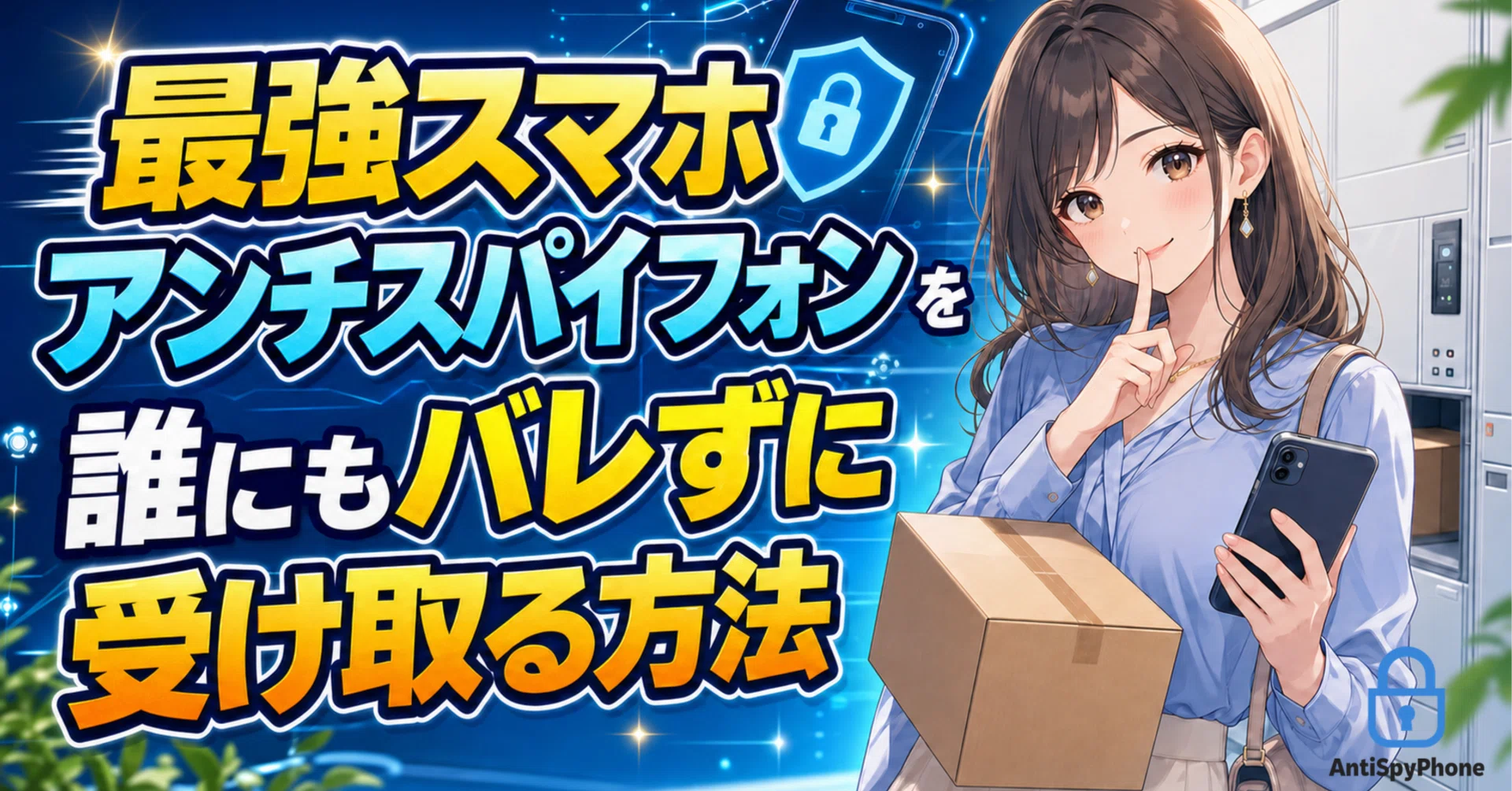 最強スマホ アンチスパイフォン を誰にもバレずに受け取る方法｜【公式 