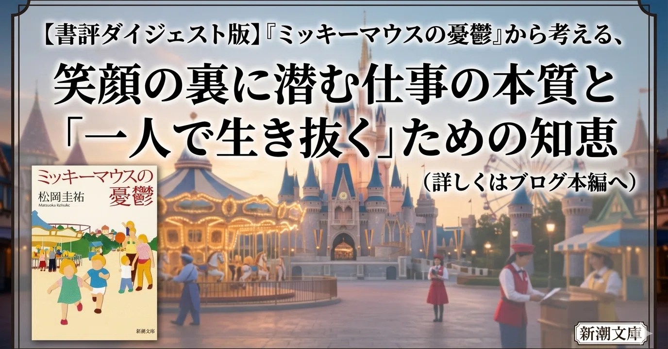 ミッキー@プロフィール必読ページ 書評ダイジェスト版】『ミッキーマウスの憂鬱』から考える、笑顔の裏に