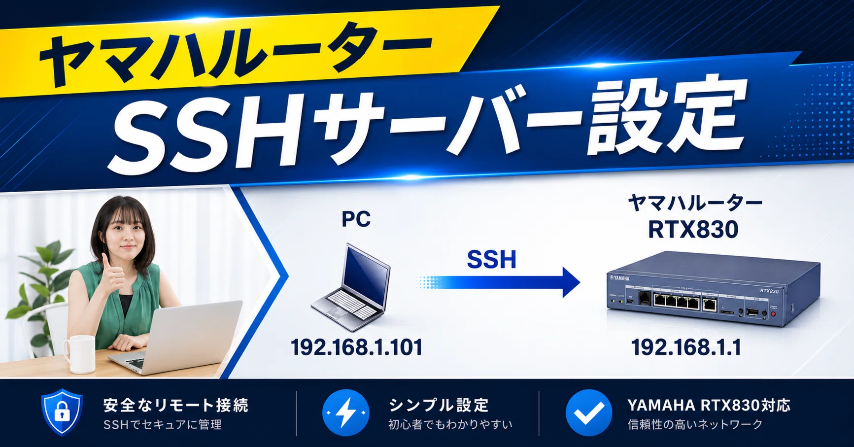 Yamaha Router Configuration for SSH Access｜IP実践道場
