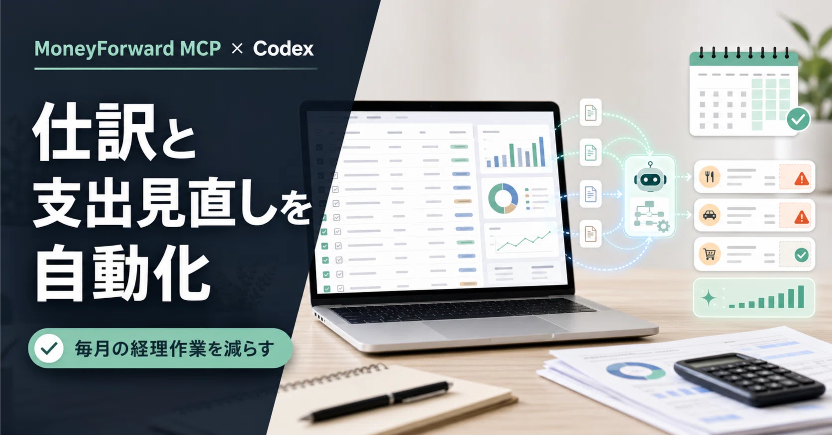 MoneyForward MCPとCodexで、毎月の仕訳と支出見直しを自動化しました