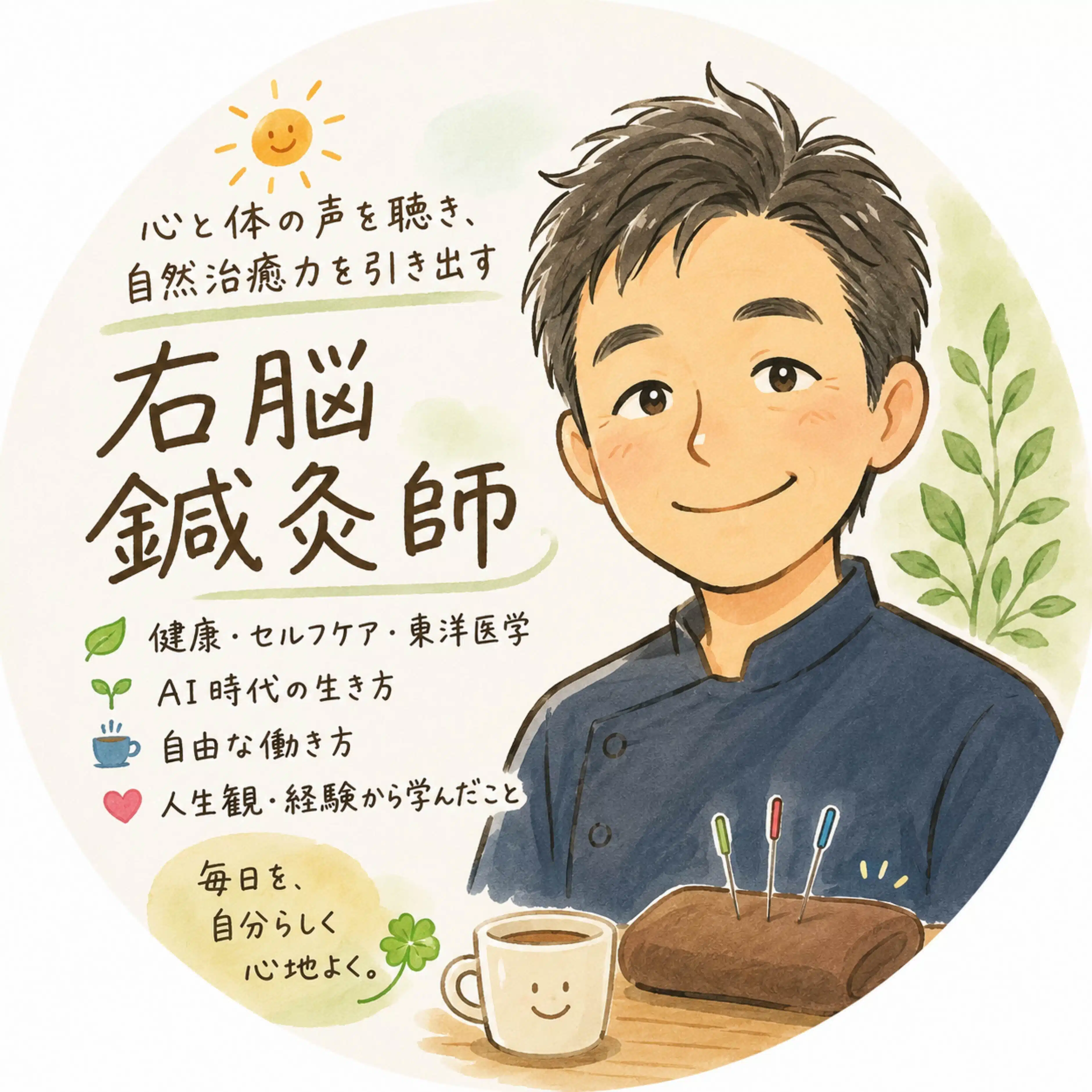 右脳鍼灸師｜健康と自由の探究者