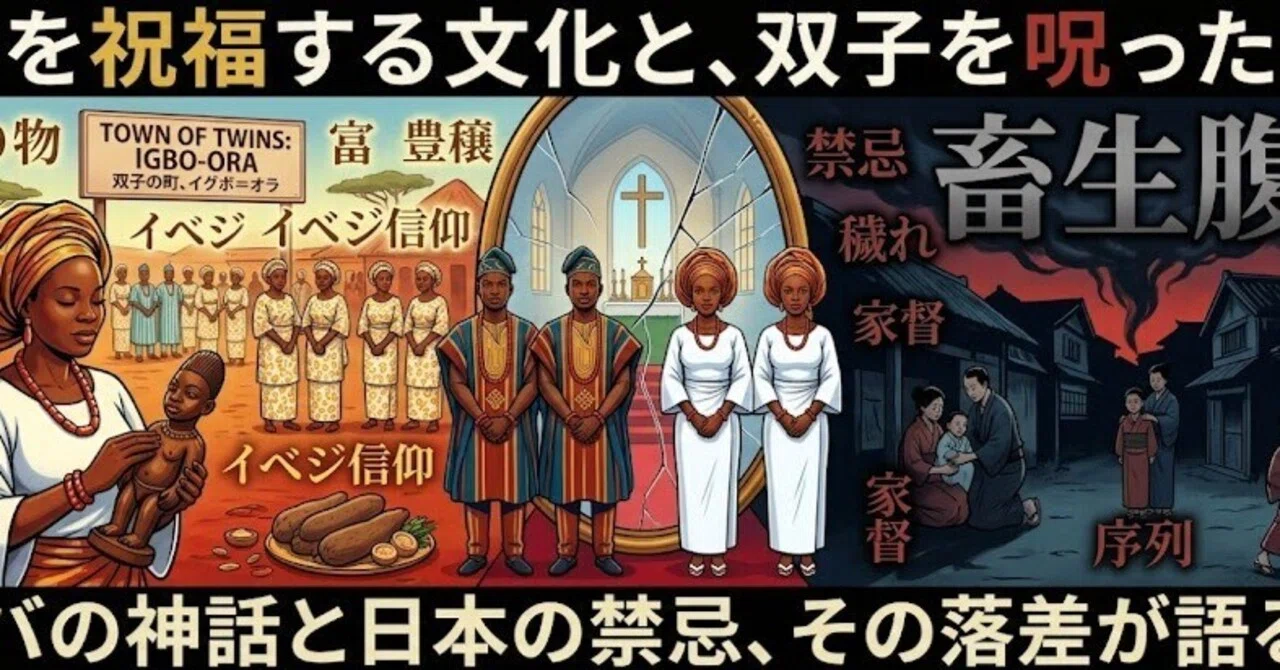 双子を祝福する文化と、双子を呪った文化 - ヨルバの祝福と、かつての