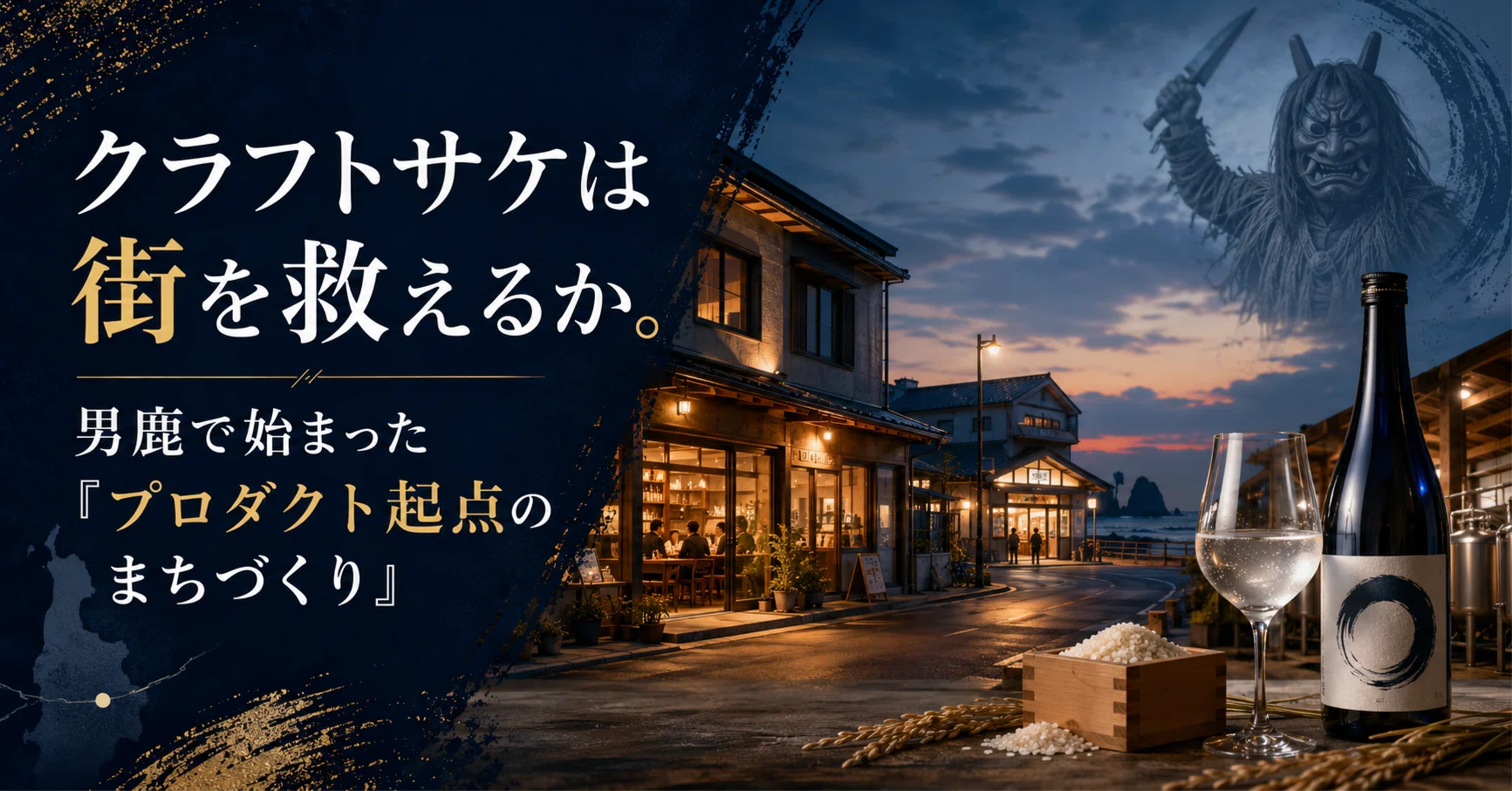 クラフトサケは街を救えるか。男鹿で始まった「プロダクト起点の