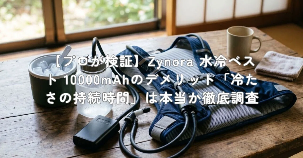 プロが検証】Zynora 水冷ベスト 10000mAhのデメリット「冷たさの持続