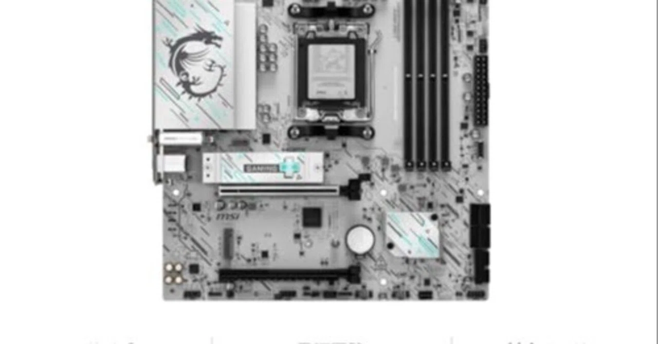 ホワイト PCケース MSIマザーボード部品取りに