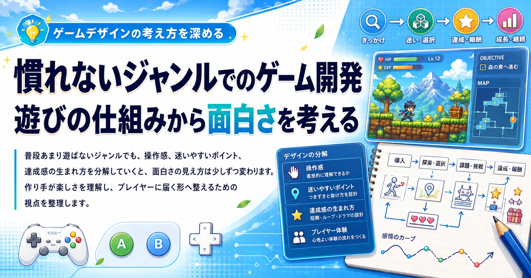 慣れないジャンルでのゲーム開発|遊びの仕組みから面白さを考える