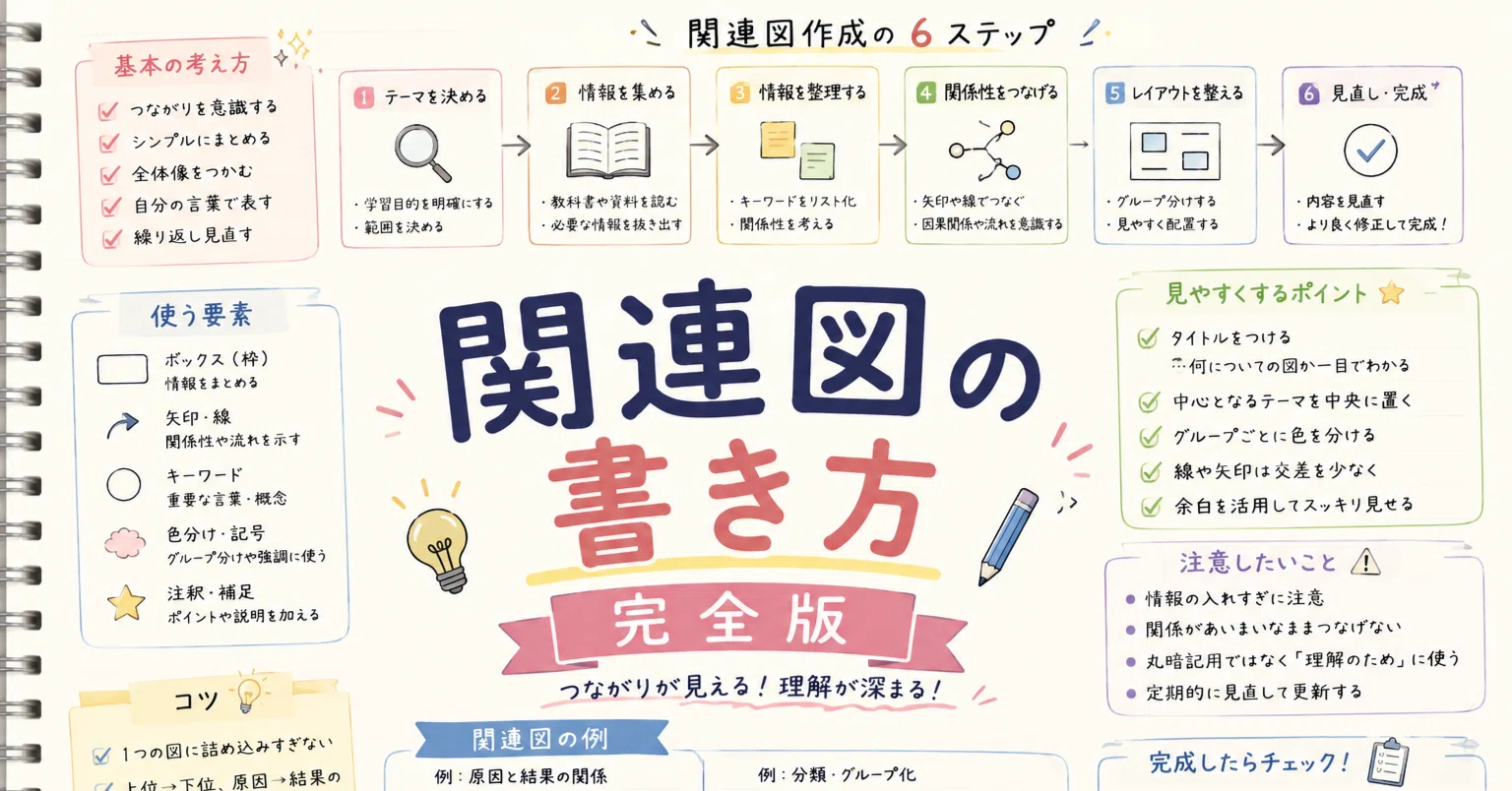 関連図の書き方 完全版｜手順・コツ・つまずき解消【看護実習】（2026