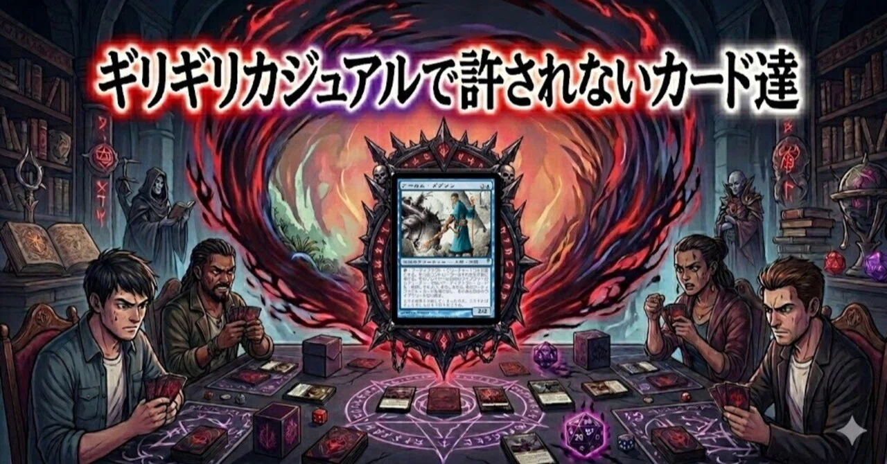MtG】カジュアルでギリギリ許されないカード④【コマンダー】｜めるじ