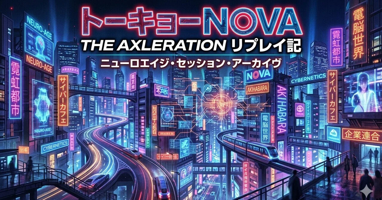 AI TRPG「トーキョーNOVAアクセラレーション　リプレイ1   アクト（リサーチフェイズ）」
