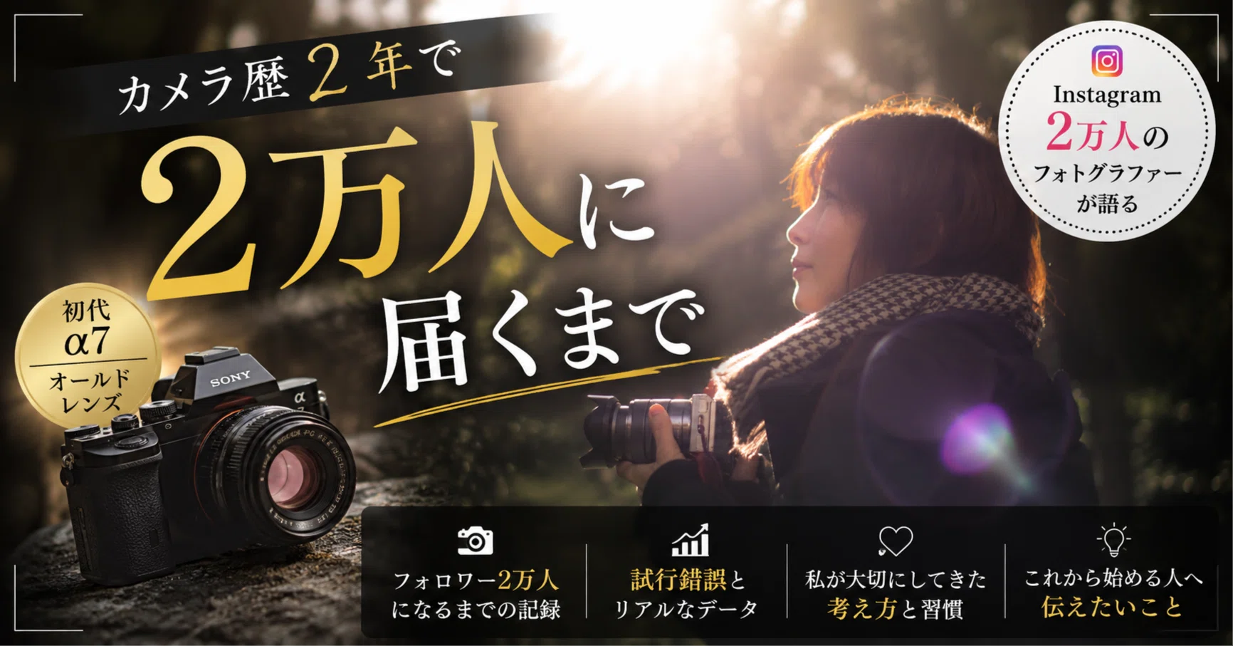 初代α7とオールドレンズ。カメラ歴2年で2万人に届くまで｜katy.shot