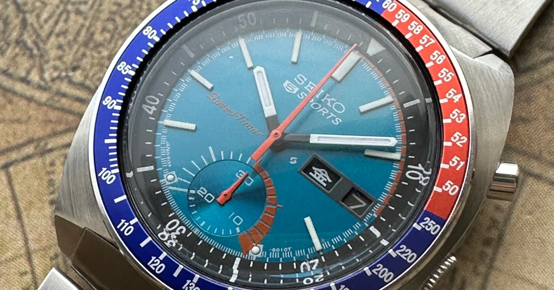 即納 OH済【セイコー SEIKO 5スポーツ スピードタイマー 6139-6002