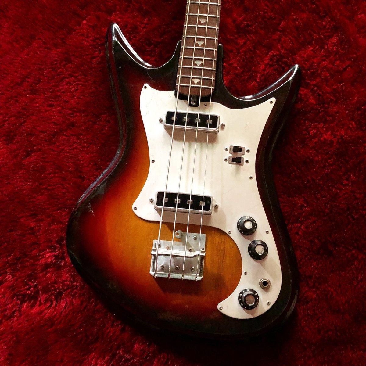 TEISCO テスコ S-2 ビザールギター 白系 Teisco K-3L ビザールギター Electric Guitar テスコ エレキ