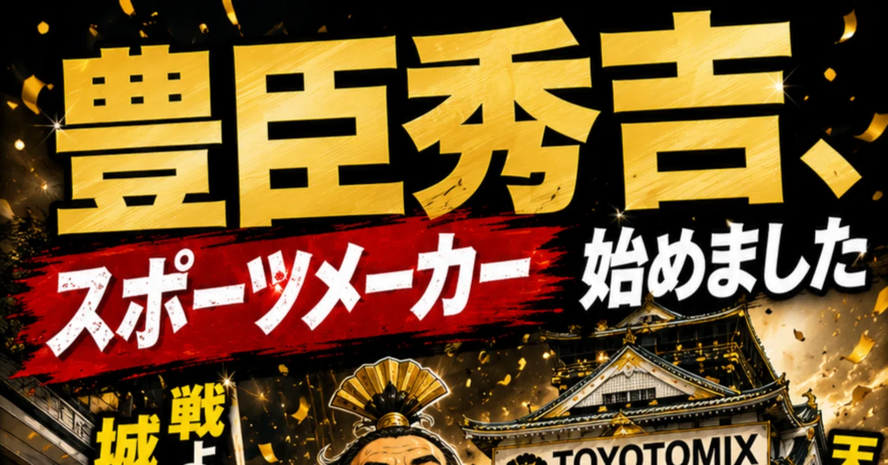武将陸上 6コマ漫画】豊臣秀吉、スポーツメーカー始めました｜Funny
