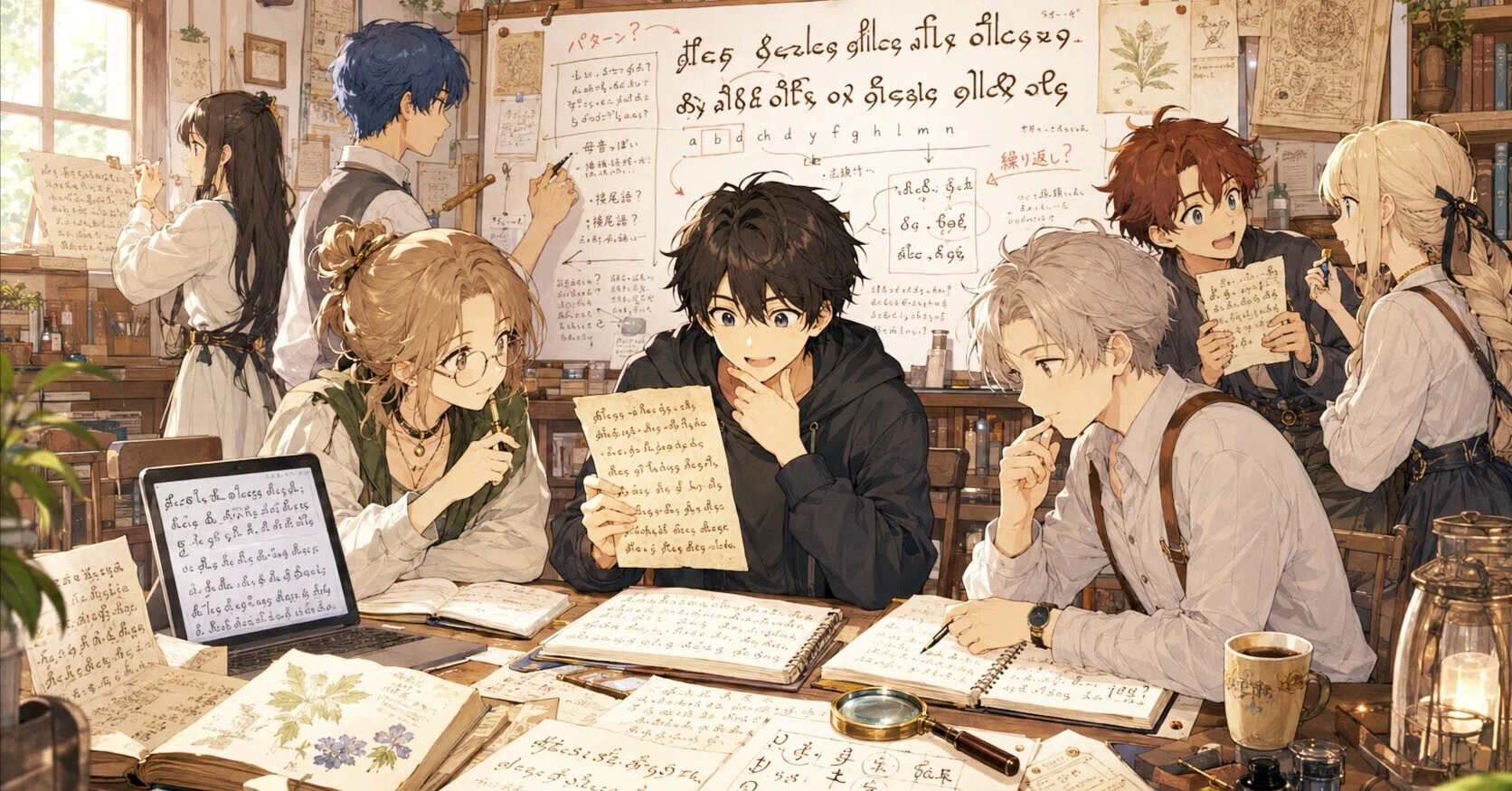 自分の名前をヴォイニッチ手稿の暗号で書く｜柴崎（銀河企画；ゲーム
