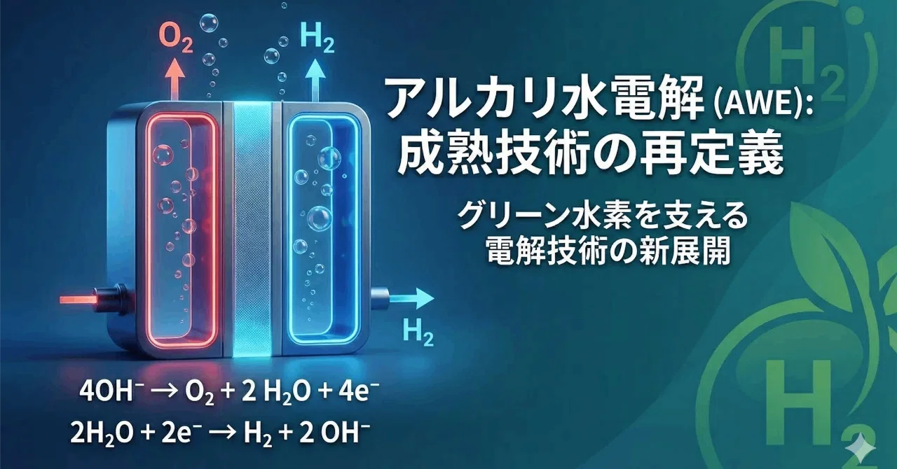アルカリ水電解（AWE）：成熟技術の再定義 ─ グリーン水素を支える