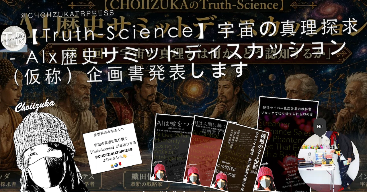 🏛️【Truth-Science】宇宙の真理探求 - AIx歴史サミットディスカッション（仮称）企画書発表します｜CHOIIZUKA
