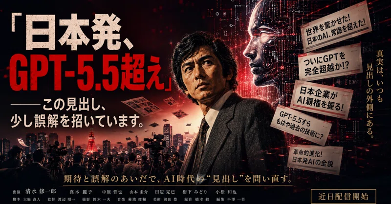 「日本発、GPT-5.5超え」——この見出し、少し誤解を招いています eyecatch
