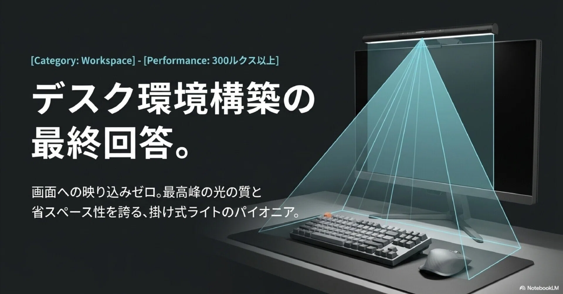 BenQ ScreenBar Pro モニターライト モニター掛け式ライト レビュー｜ブツ