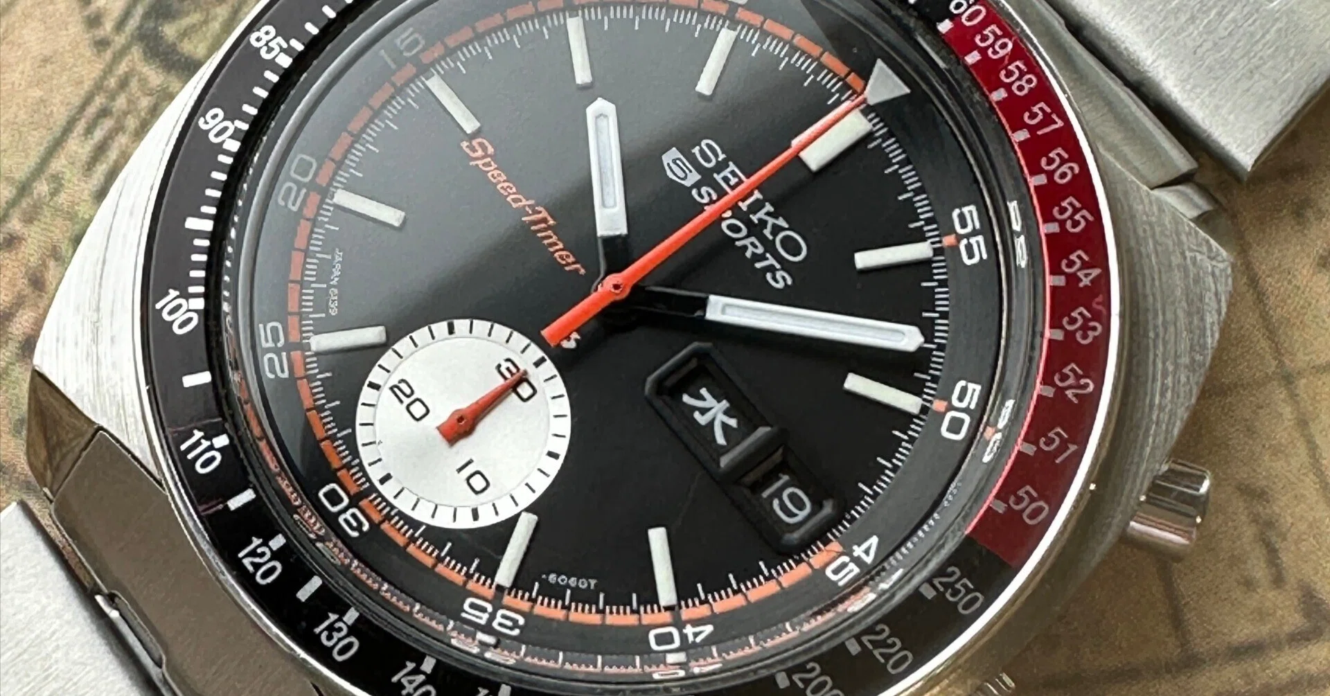 即納 OH済【SEIKO 6139-6032 5SPORTS SPEEDTIMER】セイコー