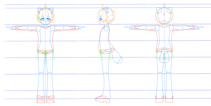 谷モデ2 三面図ができました 狸谷ぽん Note