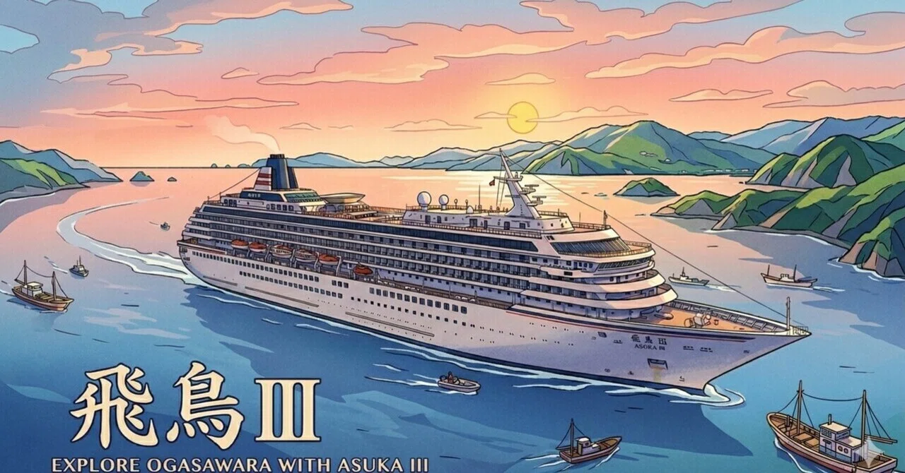初入港】豪華客船「飛鳥III」が父島二見港へ🚢✨｜Ms. Fuji
