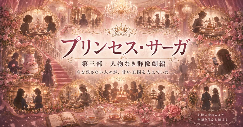 プリンセス・サーガ第三部；人物なき群像劇編｜名を残さない人々が、甘い王国を支えていた